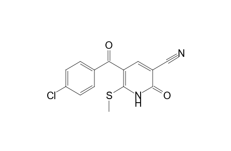 5-(4-Chlorobenzoyl)-6-(methylsulfanyl)-2-oxo-1,2-dihydro-3-pyridinecarbononitrile