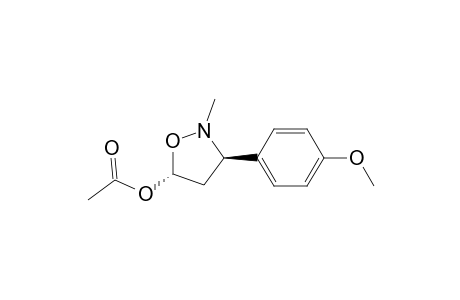 (3R,5R)-2-Methyl-3-(p-methoxyphenyl)-5-acetoxyisoxazolidine