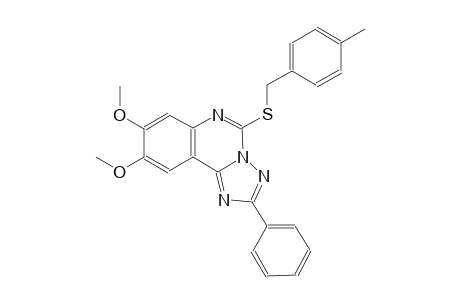 8,9-dimethoxy-5-[(4-methylbenzyl)sulfanyl]-2-phenyl[1,2,4]triazolo[1,5-c]quinazoline