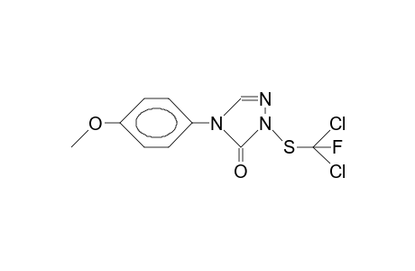2-(Dichloro-fluoro-methylmercapto)-4-(4-anisyl)-2,4-dihydro-1,2,4-triazolon-3