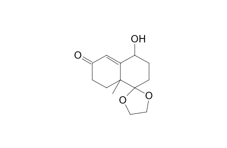 6-Methyl-7-(ethylenedioxy)-10-hydroxybicyclo[4.4.0]dec-1-en-3-one isomer
