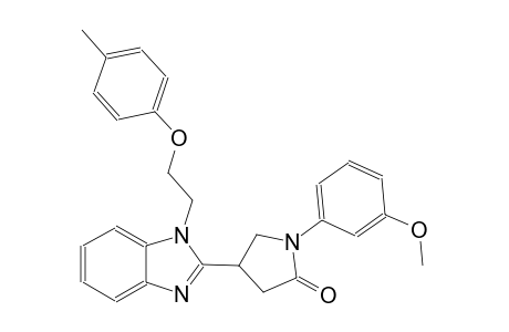 1-(3-methoxyphenyl)-4-{1-[2-(4-methylphenoxy)ethyl]-1H-benzimidazol-2-yl}-2-pyrrolidinone