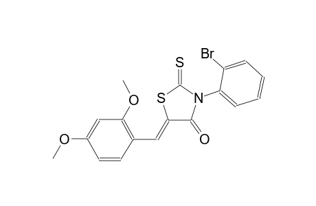 (5Z)-3-(2-bromophenyl)-5-(2,4-dimethoxybenzylidene)-2-thioxo-1,3-thiazolidin-4-one