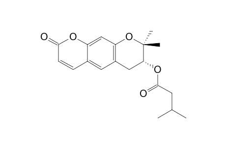(-)-2'-ISOVALERYLOXY-1',2'-DIHYDRO-XANTHYLETIN