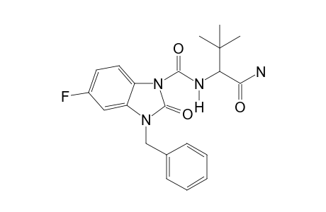 N-(1-Amino-3,3-dimethyl-1-oxobutan-2-yl)-3-benzyl-5-fluoro-2-oxo-2,3-dihydro-1H-benzo[D]-imidazole-1-carboxamide