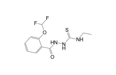 2-[2-(difluoromethoxy)benzoyl]-N-ethylhydrazinecarbothioamide