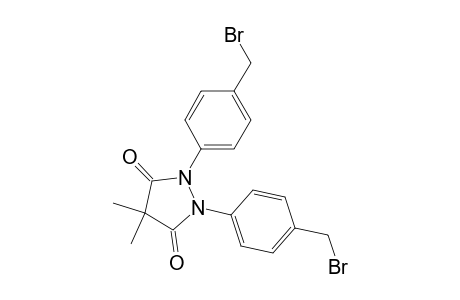 3,5-Pyrazolidinedione, 1,2-bis[4-(bromomethyl)phenyl]-4,4-dimethyl-