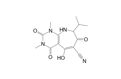 5-Hydroxy-8-isopropyl-1,3-dimethyl-2,4,7-trioxo-2,3,4,7,8,9-hexahydro-1H-pyrimido[4,5-b]azepine-6-carbonitrile