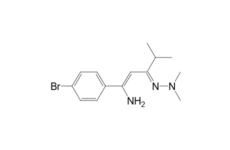 1-AMINO-1-(4-BROMOPHENYL)-4-METHYL-1-PENTEN-3-ONE-N,N-DIMETHYLHYDRAZONE