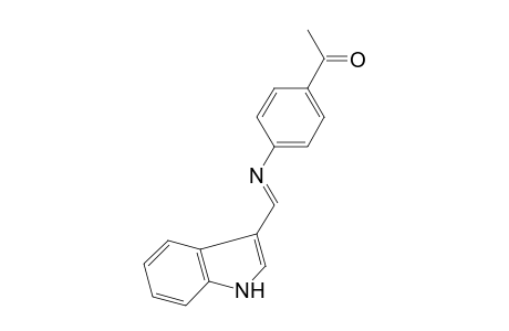 1-(4-([(E)-1H-Indol-3-ylmethylidene]amino)phenyl)ethanone