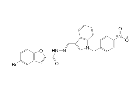 5-bromo-N'-{(E)-[1-(4-nitrobenzyl)-1H-indol-3-yl]methylidene}-1-benzofuran-2-carbohydrazide