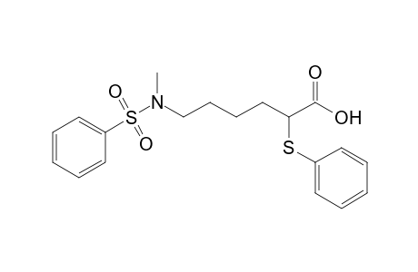 6-(N-Benzenesulfonyl-N-methylamino)-2-(phenylthio)hexanoic acid