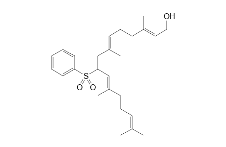 (2E,6E,10E)-3,7,11,15-Tetramethyl-9-phenylsulfonyl-2,6,10,14-tetraen-1-hexadecanol