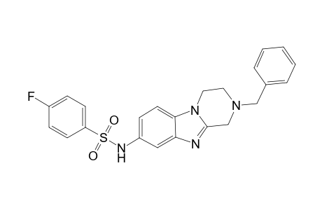 Benzenesulfonamide, 4-fluoro-N-[1,2,3,4-tetrahydro-2-(phenylmethyl)pyrazino[1,2-a][1,3]benzimidazol-8-yl]-