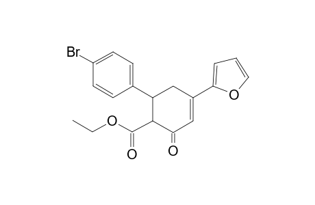 6-(4-bromophenyl)-4-(2-furanyl)-2-oxo-1-cyclohex-3-enecarboxylic acid ethyl ester