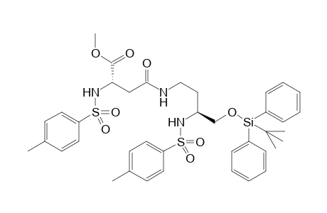 (2S,8S)-9-(tert-Butyldiphenylsilyloxy)-2,8-bis[(4-methylphenyl)-sulfonylamino]-4-oxo-5-azanonanic acid methylester