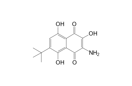 3-Amino-6(7)-tert-butyl-2,5,8-trihydroxynaphthalene-1,4-dione