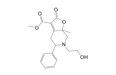 Oxolo[2,3-c]pyridine-3-carboxylic acid, 2,4,5,6,7,7a-hexahydro-6-(2-hydroxyethyl)-7a-methyl-2-oxo-5-phenyl-, methyl ester