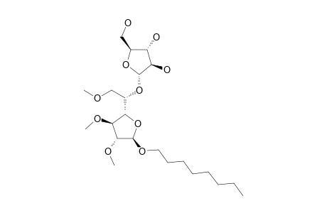 OCTYL-2,3,6-TRI-O-METHYL-5-(ALPHA-D-ARABINOFURANOSYL)-BETA-D-GALACTOFURANOSIDE