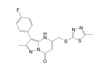 pyrazolo[1,5-a]pyrimidin-7(4H)-one, 3-(4-fluorophenyl)-2-methyl-5-[[(5-methyl-1,3,4-thiadiazol-2-yl)thio]methyl]-