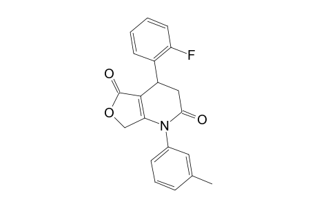 Furo[3,4-b]pyridine-2,5(1H,3H)-dione, 4-(2-fluorophenyl)-4,7-dihydro-1-(3-methylphenyl)-