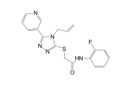 2-(4-Allyl-5-pyridin-3-yl-4H-[1,2,4]triazol-3-ylsulfanyl)-N-(2-fluoro-phenyl)-acetamide