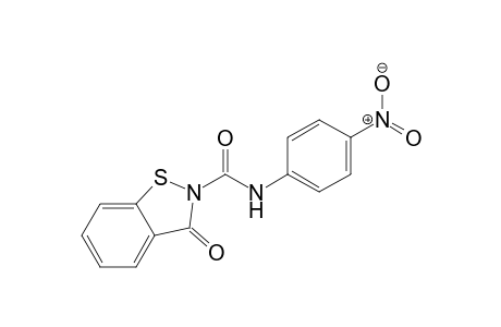 1,2-Benzisothiazoline-2-carboxanilide, 4'-nitro-3-oxo-