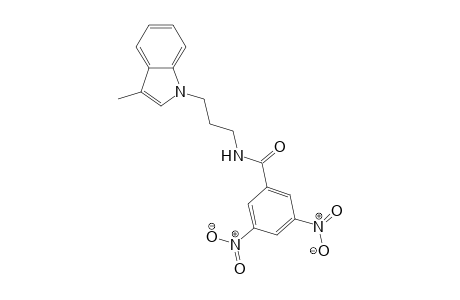 Benzamide, N-[3-(3-methyl-1H-indol-1-yl)propyl]-3,5-dinitro-