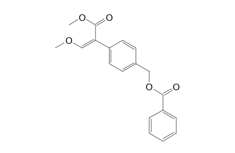 Benzeneacetic acid, 4-[(benzoyloxy)methyl]-alpha-(methoxymethylene)-, methyl ester