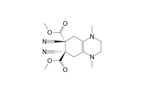 trans-6,7-Dicarbomethoxy-6,7-dicyano-1,4-dimethyl-1,2,3,4,5,6,7,8-octahydroquinoxaline
