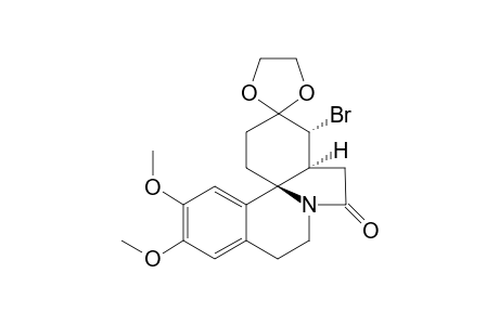 (4'R,4'aS,13'bS)-4'-bromanyl-11',12'-dimethoxy-spiro[1,3-dioxolane-2,3'-2,4,4a,5,8,9-hexahydro-1H-indolo[7a,1-a]isoquinoline]-6'-one