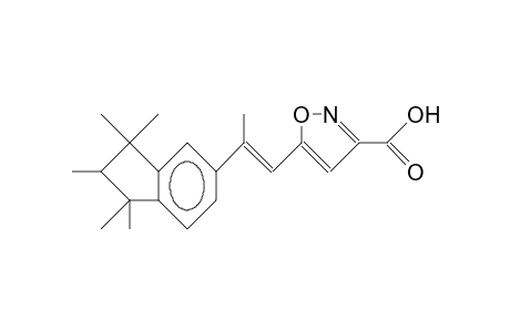 2-(1,1,2,3,3-Pentamethyl-indanyl-6)-1-(3-carboxy-isoxazolyl-5)-(E)-propene