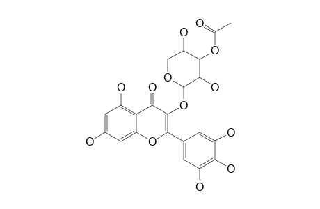 MYRICETIN_3-O-(3''-ACETYL)-ALPHA-L-ARABINOPYRANOSIDE;3,5,7-TRIHYDROXY-2-(3,4,5-TRIHYDROXY