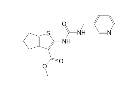 4H-cyclopenta[b]thiophene-3-carboxylic acid, 5,6-dihydro-2-[[[(3-pyridinylmethyl)amino]carbonyl]amino]-, methyl ester
