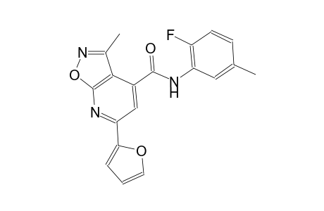 isoxazolo[5,4-b]pyridine-4-carboxamide, N-(2-fluoro-5-methylphenyl)-6-(2-furanyl)-3-methyl-