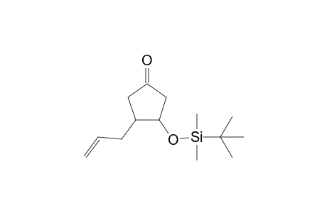 (3SR,4RS)-4-Allyl-3-(tert-butyldimethylsiloxy)cyclopentanone
