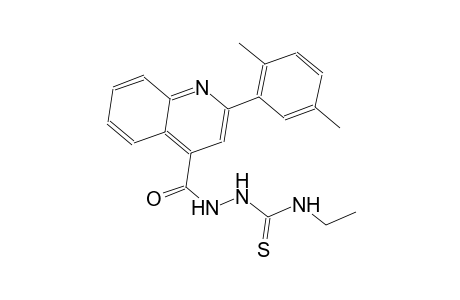 2-{[2-(2,5-dimethylphenyl)-4-quinolinyl]carbonyl}-N-ethylhydrazinecarbothioamide