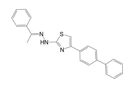 (E)-4-(Biphenyl-4-yl)-2-[2-(1-phenylethylidene)hydrazinyl]thiazole