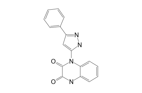 1-(3-PHENYLPYRAZOL-5-YL)-1,2,3,4-TETRAHYDROQUINOXALINE-2,3-DIONE