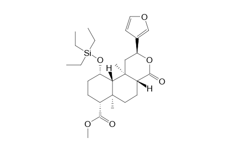 Methyl (1R,3S,6R,7R,2S,10R,13S)-3-(1,1-diethyl-1silapropoxy)-13-(3-furyl)-1,7-dimethyl-11-oxo-12-oxatricyclo[8.4.0.0(2,7)]tetradecane-6-carboxylate