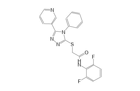 N-(2,6-difluorophenyl)-2-{[4-phenyl-5-(3-pyridinyl)-4H-1,2,4-triazol-3-yl]sulfanyl}acetamide