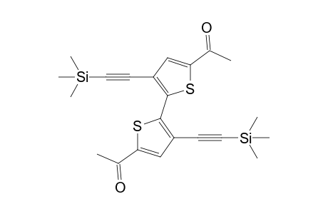 5,5'-Diacetyl-3,3'-bis[(trimethylsilyl)ethynyl]-2,2'-bithiophene