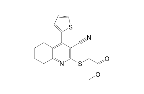 Methyl ([3-cyano-4-(2-thienyl)-5,6,7,8-tetrahydro-2-quinolinyl]sulfanyl)acetate