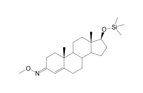 Testosterone methoxime, O-TMS, 1.isomer