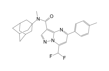 N-(1-adamantyl)-7-(difluoromethyl)-N-methyl-5-(4-methylphenyl)pyrazolo[1,5-a]pyrimidine-3-carboxamide