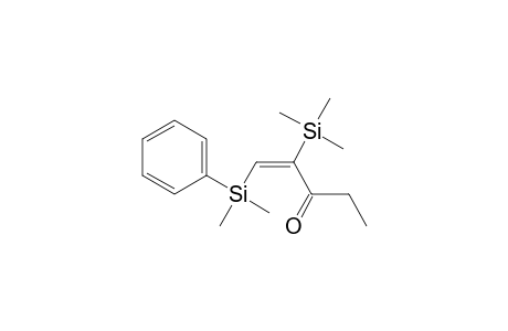 (E)-4-Trimethylsilyl-5-dimethyl(phenyl)silylpent-4-en-3-one