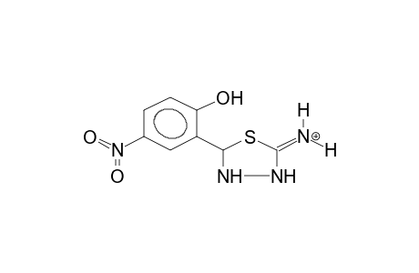 2-(2-HYDROXY-5-NITROPHENYL)-5-IMINO-1,3,4-THIADIAZOLIDINE, PROTONATED