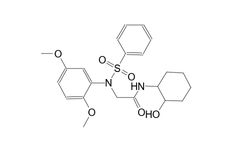 acetamide, 2-[(2,5-dimethoxyphenyl)(phenylsulfonyl)amino]-N-(2-hydroxycyclohexyl)-