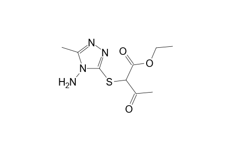 Ethyl 2-[(4-amino-5-methyl-4H-1,2,4-triazol-3-yl)sulfanyl]-3-oxobutanoate