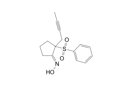 2-Phenylsulfonyl-2-but-2'-ynylcyclopentan-1-one oxime